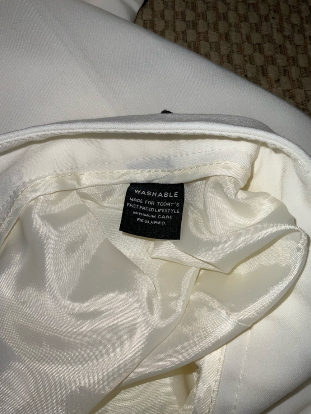 Zac & Rachel White Tailored Dress Trousers with Silver Buckle Details Size 8 - Picture 5 of 9